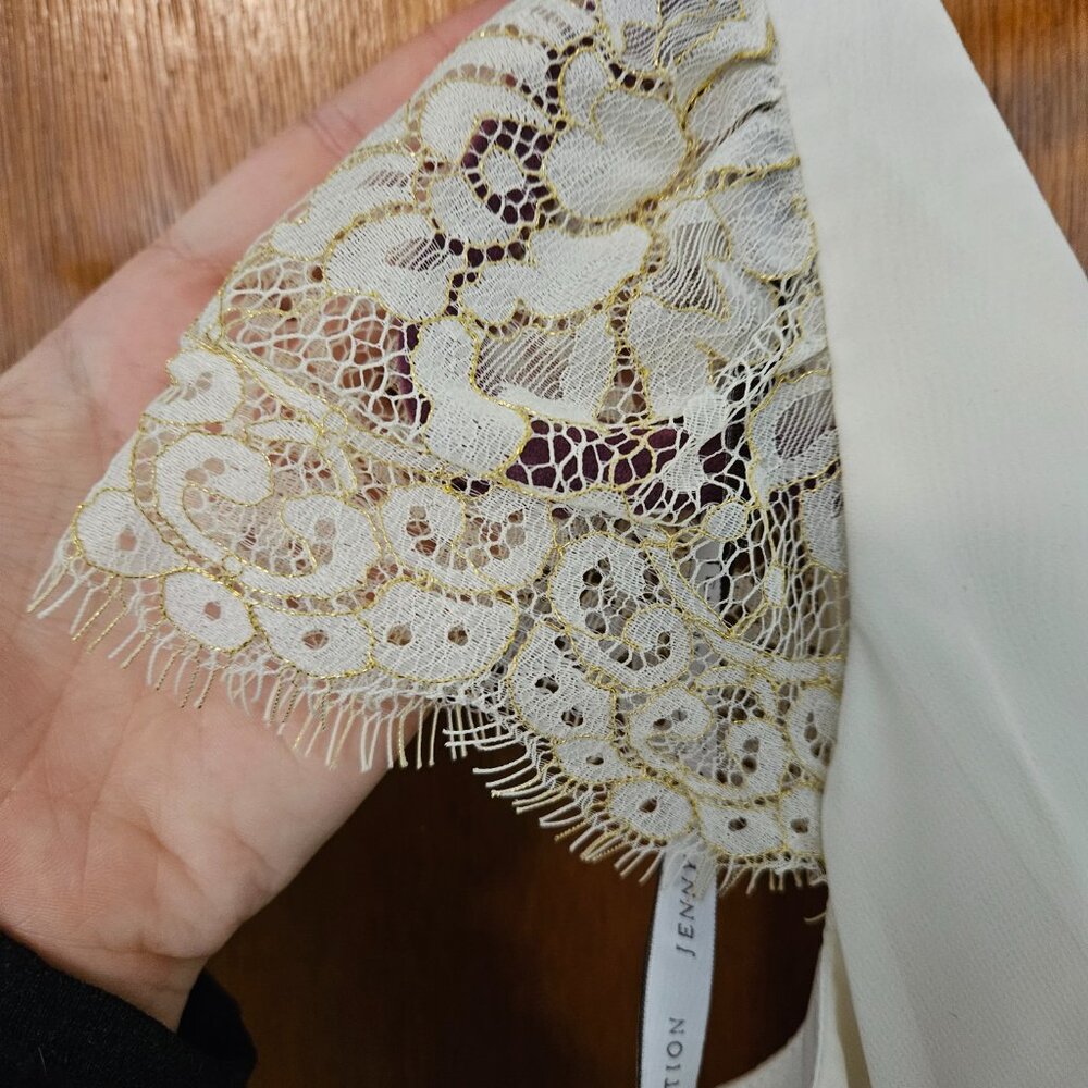 BHLDN by Anthropologie Jenny Yoo Evangeline Wedding Gown - size 8 - Picture 5 of 13